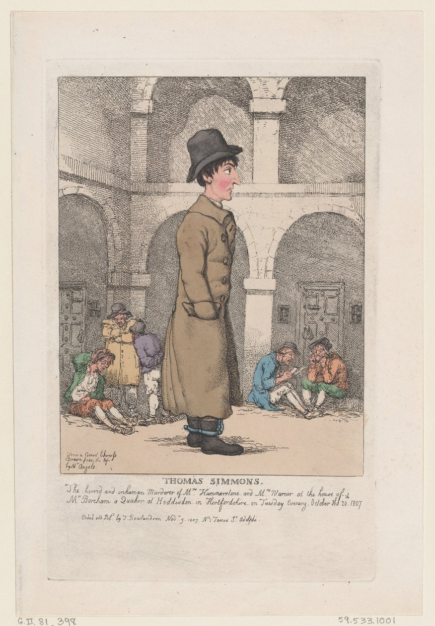 Thomas Simmons, 9. November 1807 von Thomas Rowlandson
