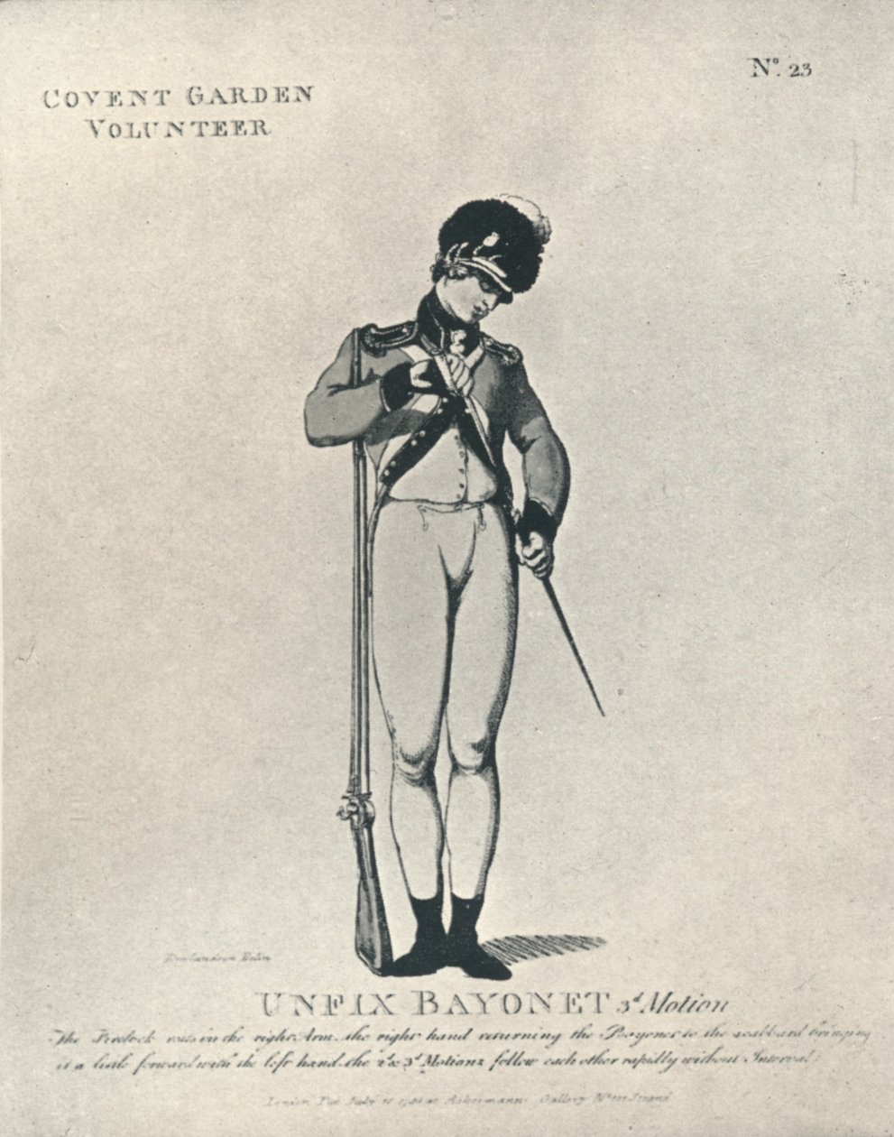 Bajonett lösen 3. Bewegung, 1798 1909 von Thomas Rowlandson
