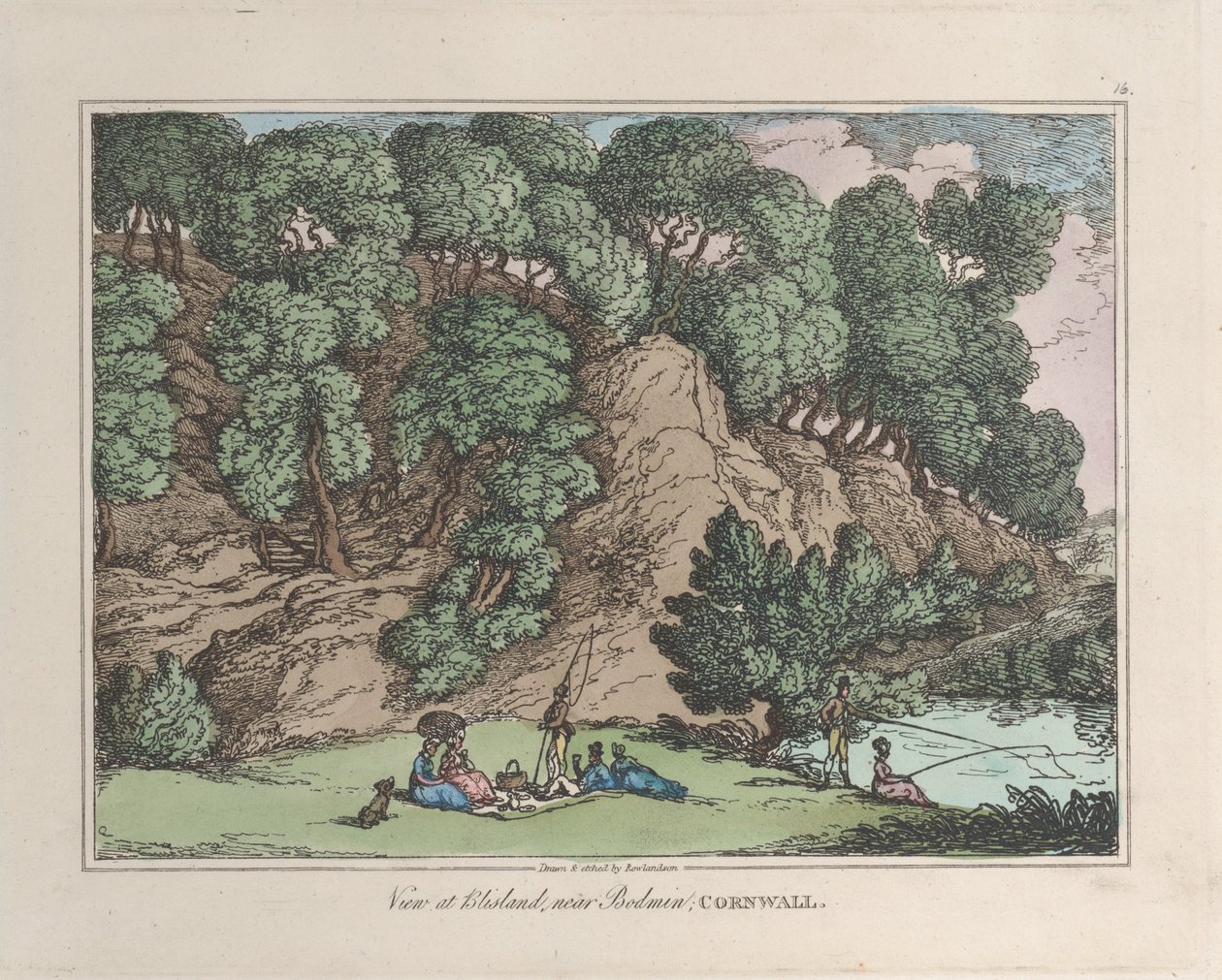 Ansicht bei Blisland, nahe Bodmin, Cornwall, aus Skizzen aus der Natur, 1822 von Thomas Rowlandson