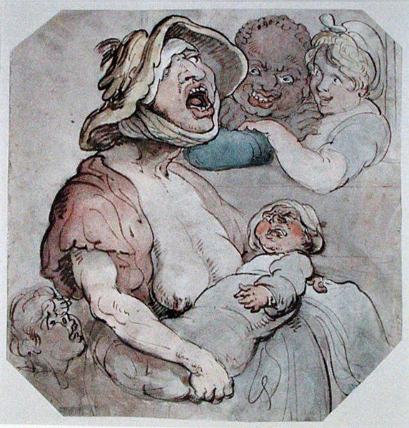 Unterbrochene Amme von Thomas Rowlandson