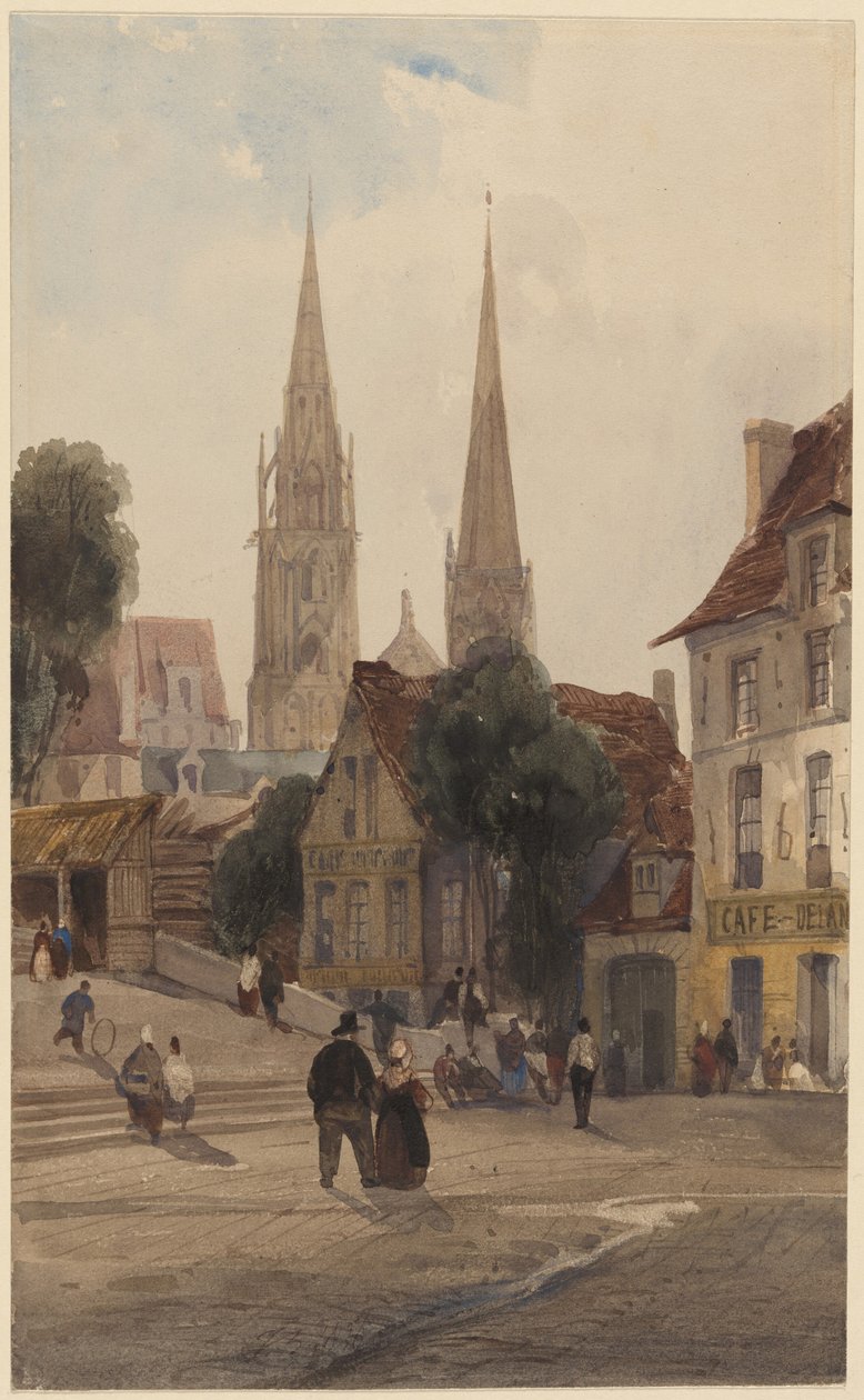 Eine Straße in Chartres von Thomas Shotter Boys