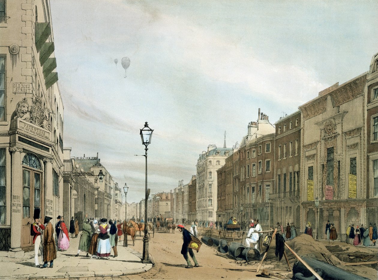 Piccadilly von der Ecke der Old Bond Street, aus 