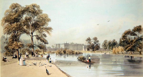 Blick auf den Buckingham Palace vom St. James