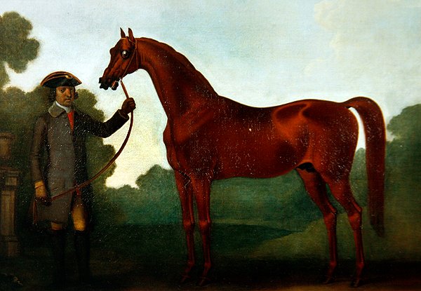 Mr. Charles Wilsons Araber mit einem Stallburschen von Thomas Spencer