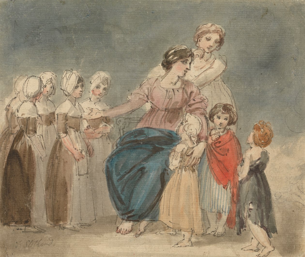 Wohltätigkeitskinder und kleine Vagabunden von Thomas Stothard