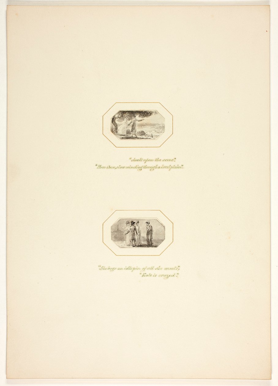 Studie für eine Tafel aus „The Task“ von Thomas Stothard