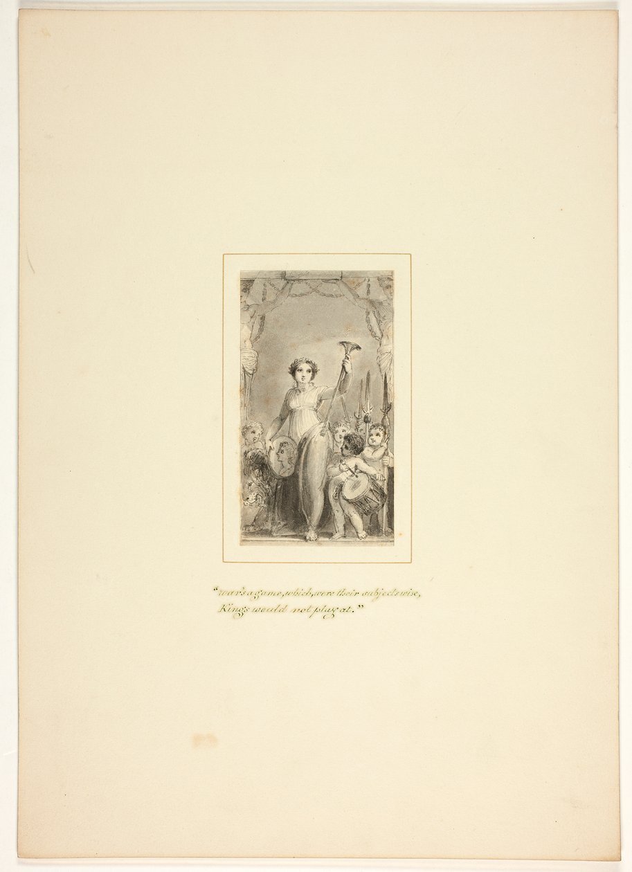 Studie für eine Tafel aus The Task von Thomas Stothard