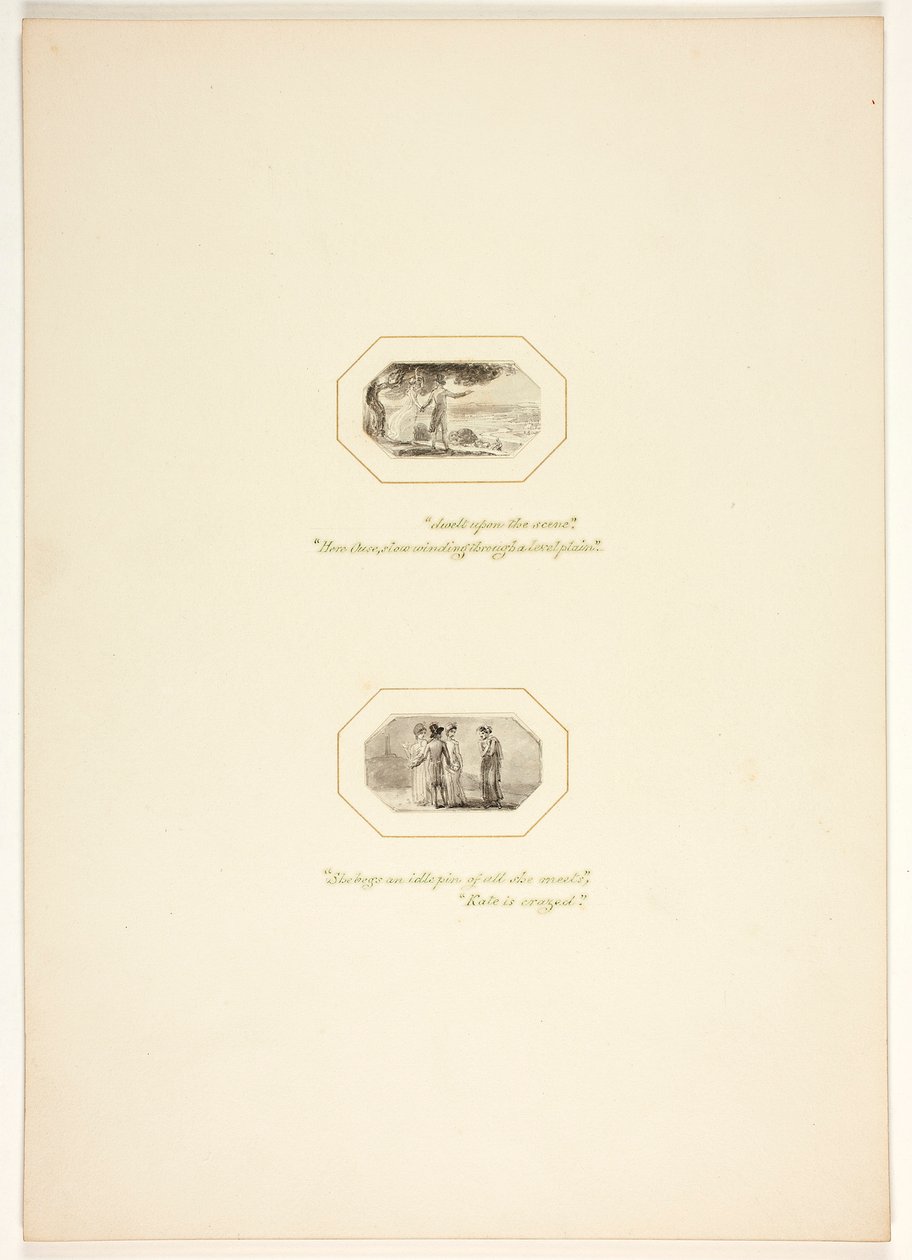 Studie für eine Tafel aus „The Task“ von Thomas Stothard
