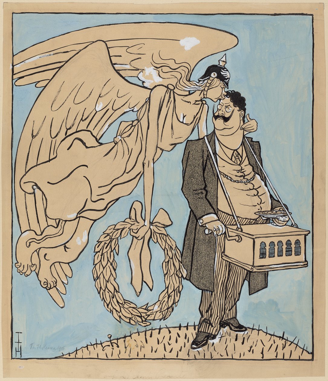 Der Roland von Berlin; Simplicissimus IX/13, 1905 von Thomas Theodor Heine