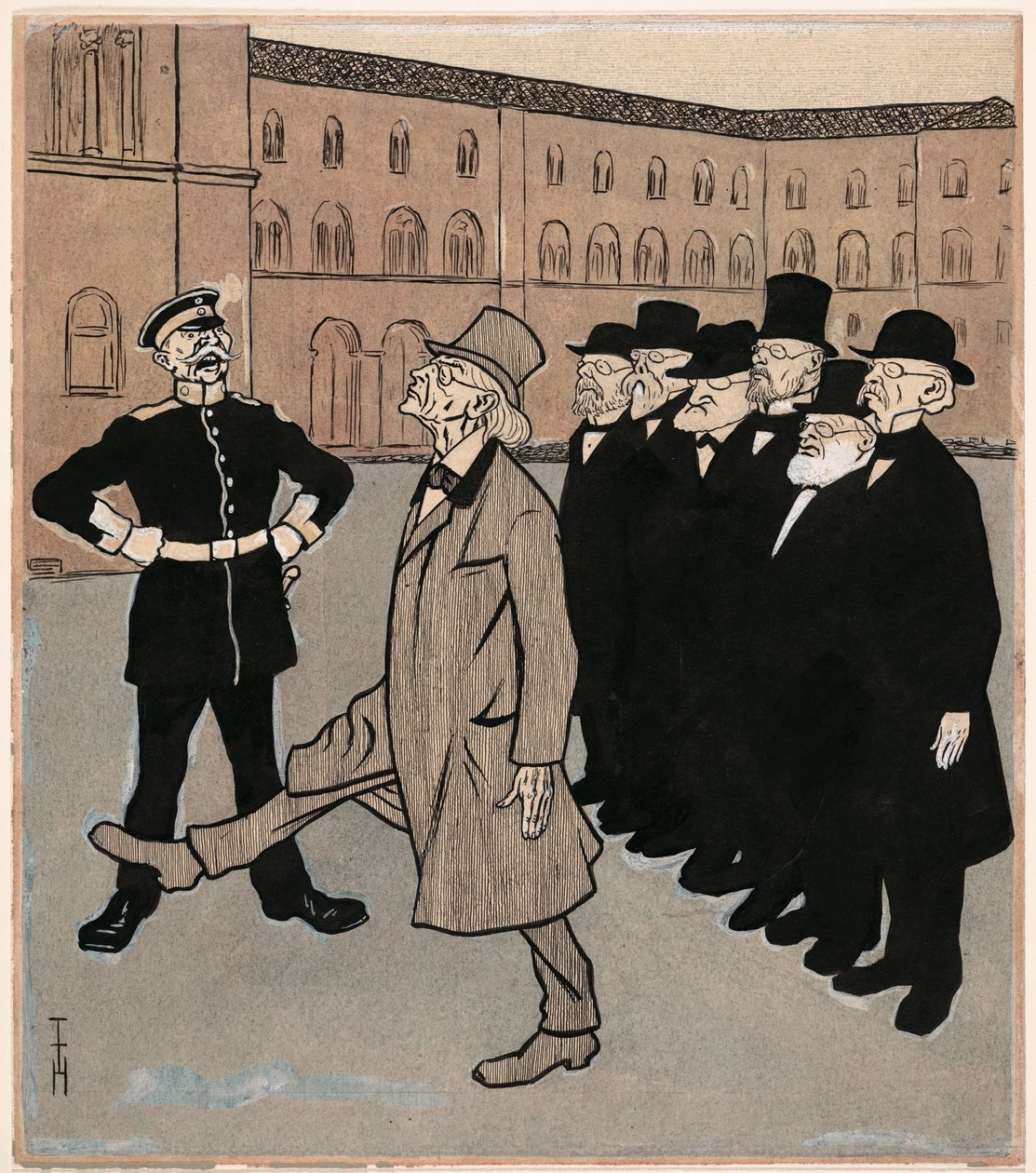 Die Freiheit der Wissenschaft; Simplicissimus V/5 von Thomas Theodor Heine