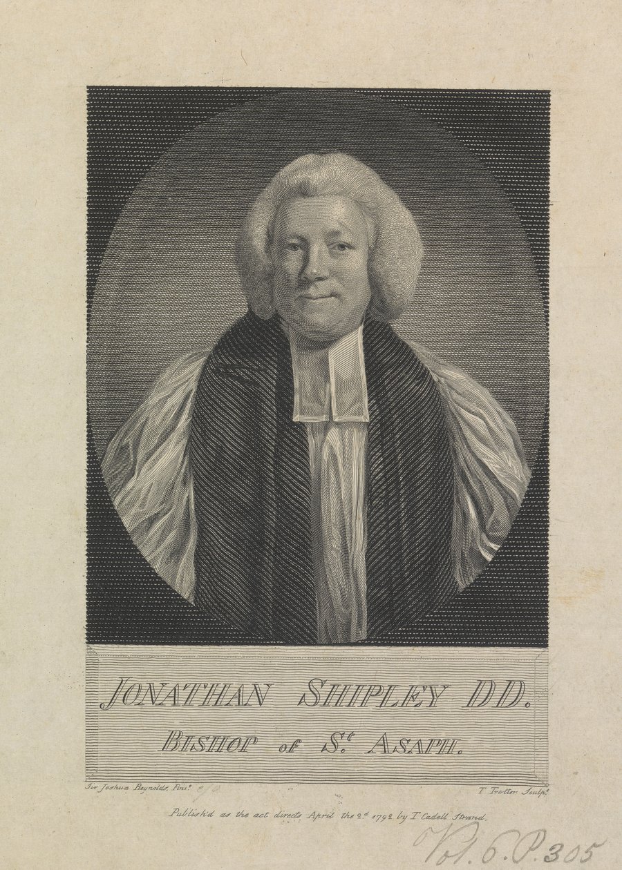 Jonathan Shipley, Bischof von St. Asaph von Thomas Trotter