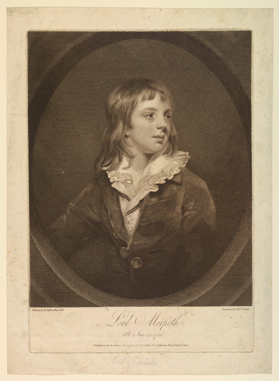 Porträt von George Howard, sechster Earl of Carlisle, Viscount Morpeth von Thomas Trotter