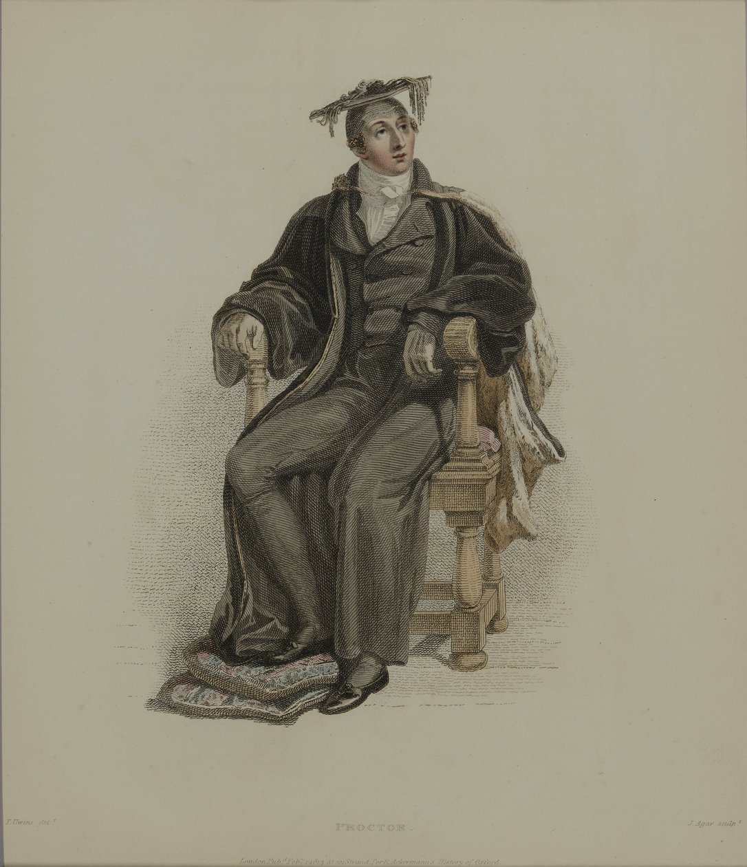 Proctor, graviert von J. Agar, veröffentlicht in R. Ackermanns 