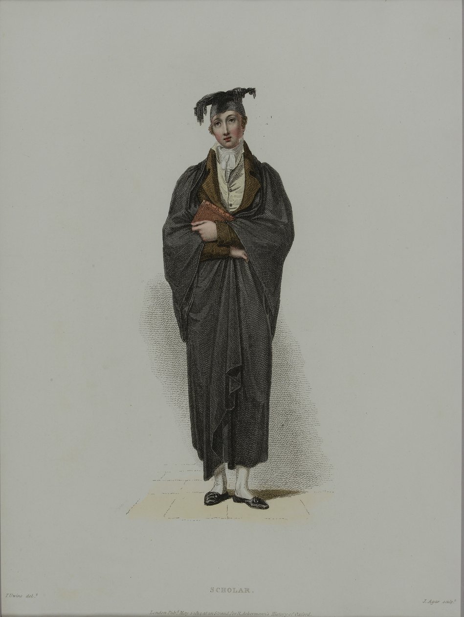 Gelehrter, graviert von J. Agar, veröffentlicht in R. Ackermanns 