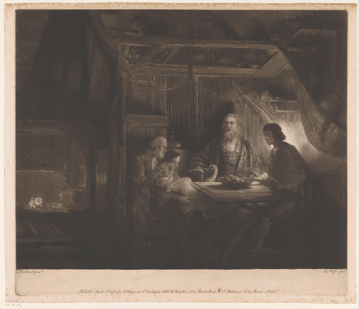 Jupiter und Merkur im Haus von Philemon und Baucis von Thomas Watson