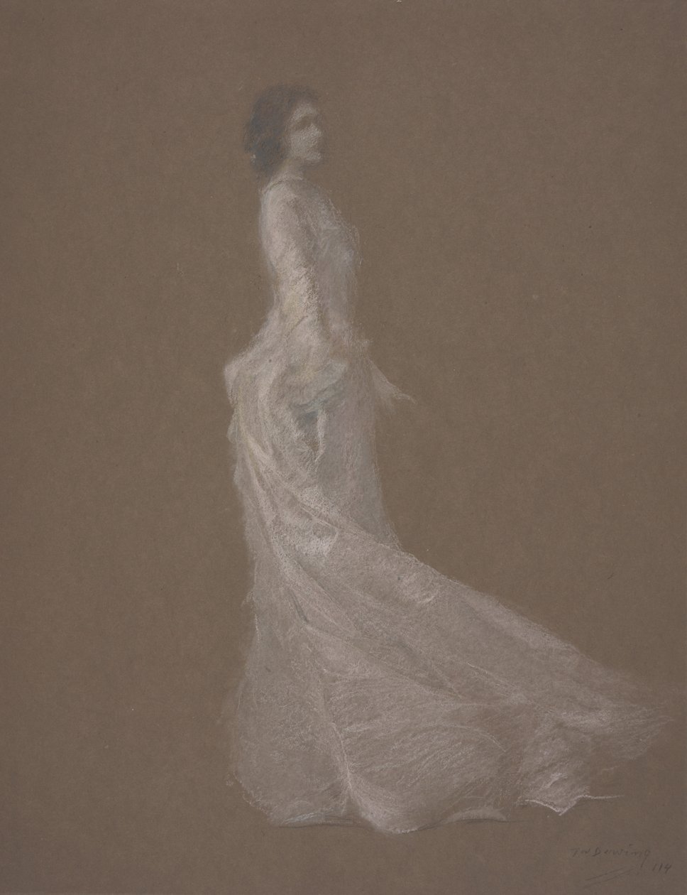 Das rosa Kleid, ca. 1894 von Thomas Wilmer Dewing