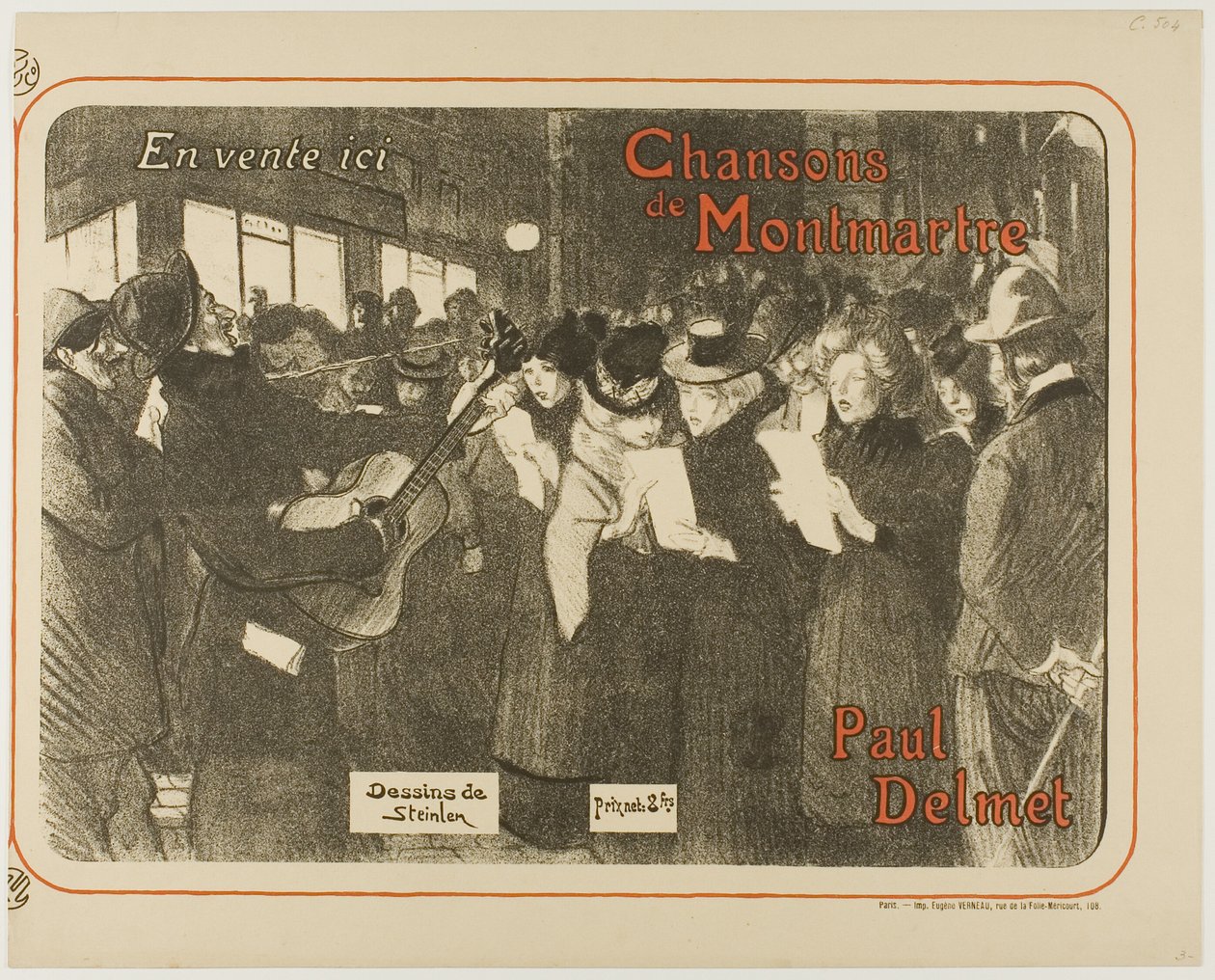 Lieder von Montmartre von Théophile Alexandre Pierre Steinlen