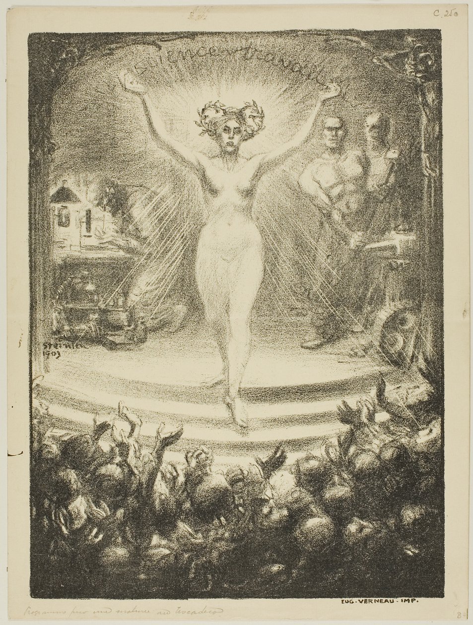 Programm für eine Matinée im Trocadéro von Théophile Alexandre Pierre Steinlen