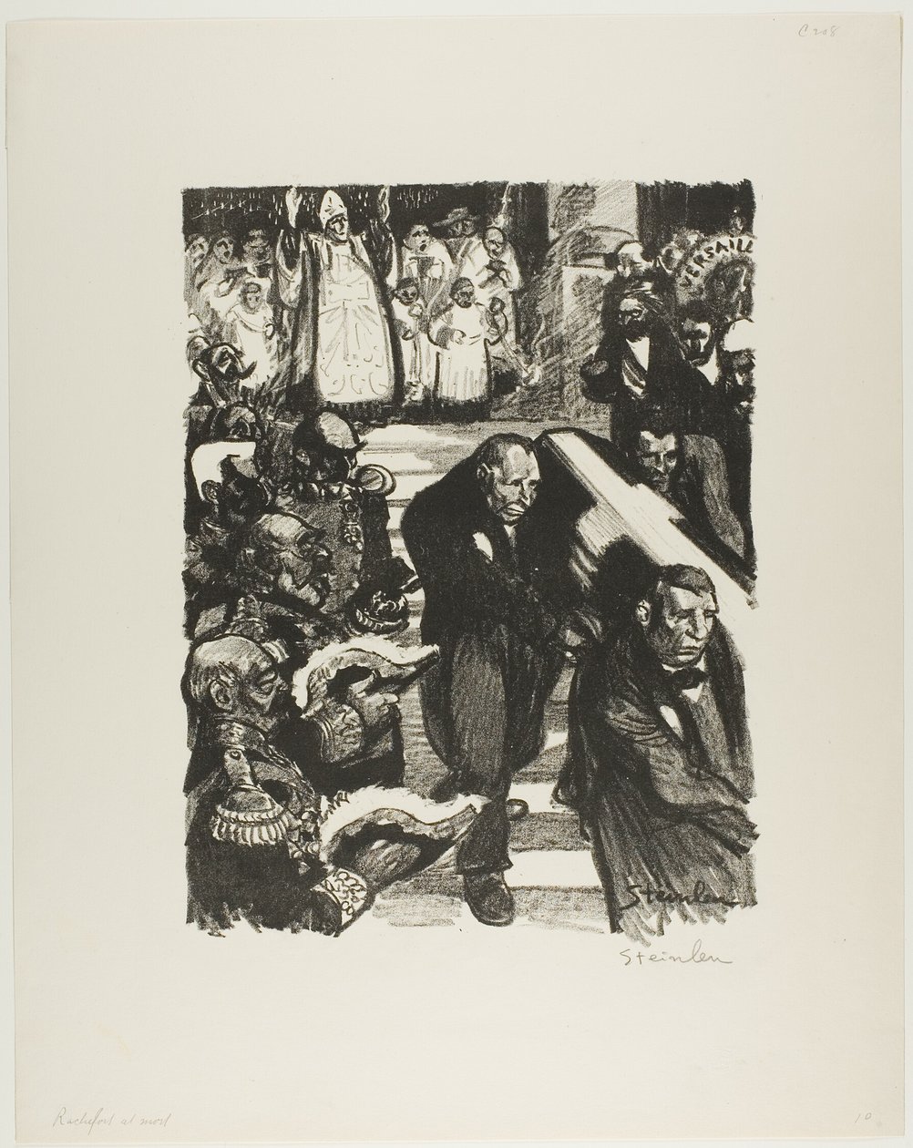 Rochefort stirbt! Rochefort ist tot! von Théophile Alexandre Pierre Steinlen