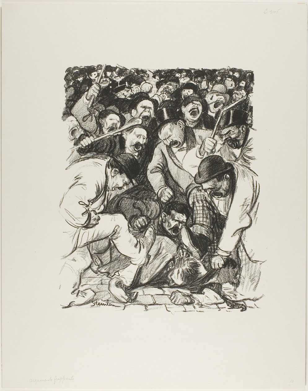 Schlagkräftige Argumente von Théophile Alexandre Pierre Steinlen