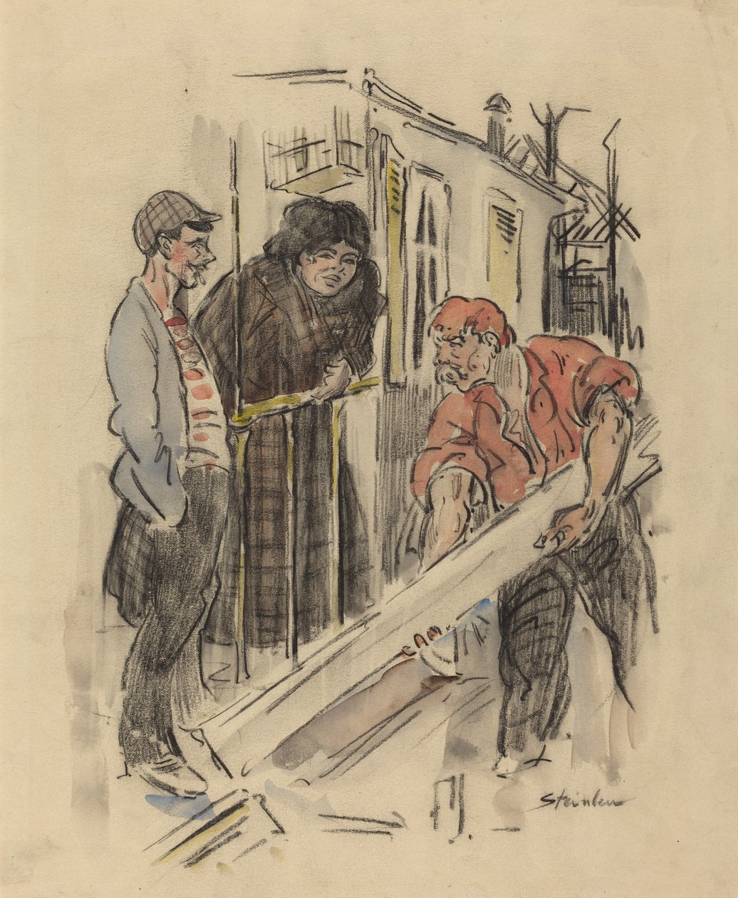Klatsch, spätes 19. - frühes 20. Jahrhundert von Théophile Alexandre Steinlen