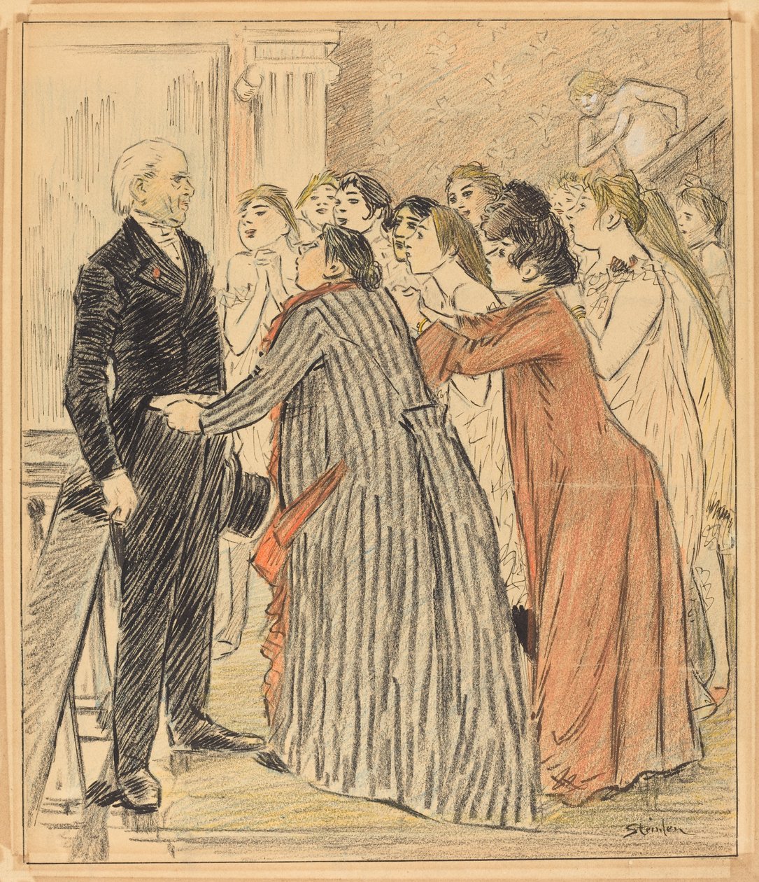 Das Abenteuer des alten Dekans von Théophile Alexandre Steinlen
