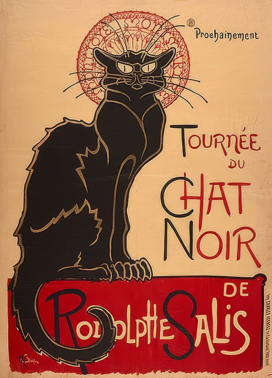 Tournée du Chat Noir de Rodolphe Salis (1. Fassung) von Théophile Alexandre Steinlen