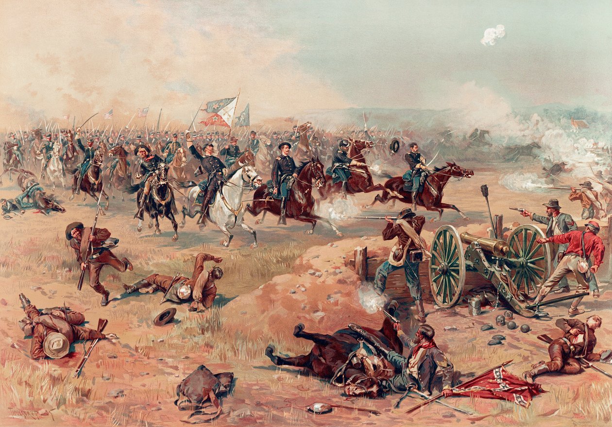 Sheridans letzter Angriff bei Winchester von Thure de Thulstrup