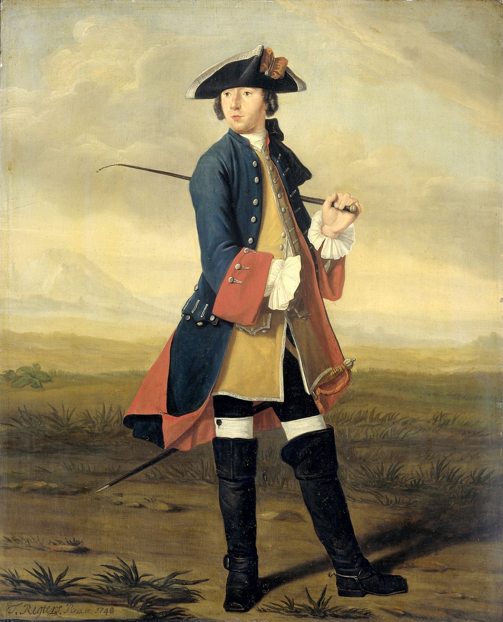 Porträt von Ludolf Backhuysen II von Tibout Regters