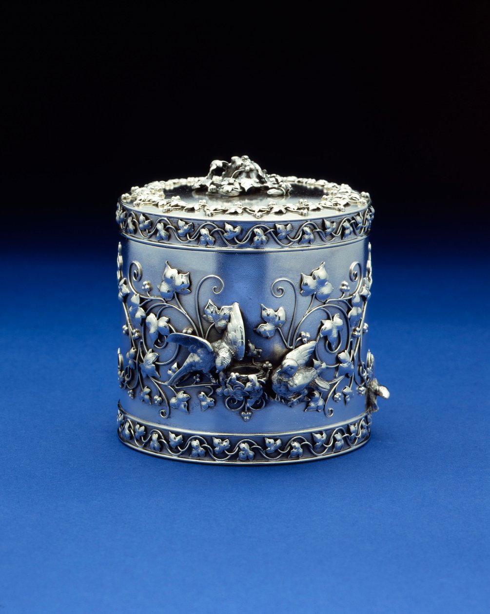 Zylindrische Schachtel von Tiffany & Co, ca. 1870-185 von Tiffany and Company
