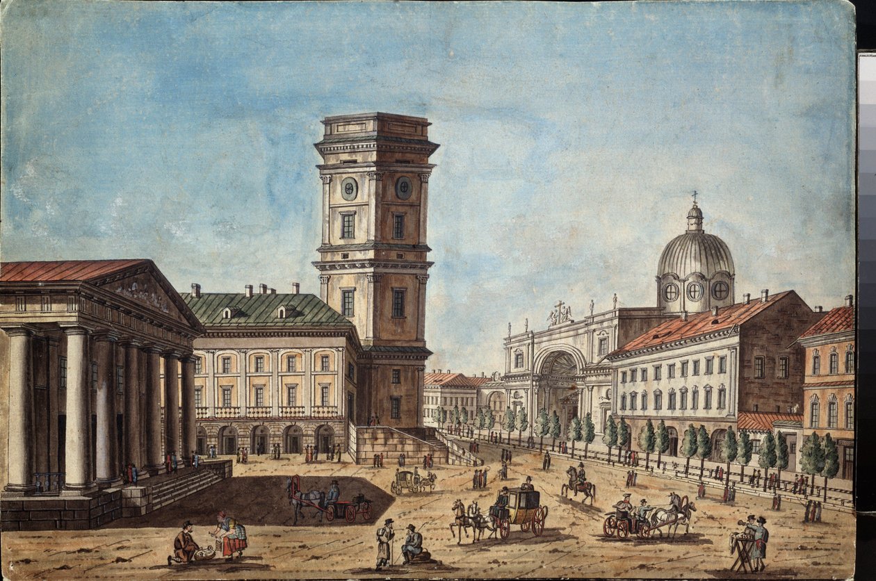 Ansicht des Newski-Prospekts in Sankt Petersburg von Timofei Alexeyevich Vasilyev