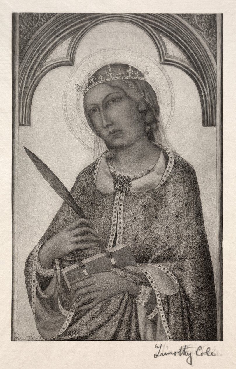 Alte italienische Meister: St. Katharina von Alexandria, 1888-1892 von Timothy Cole