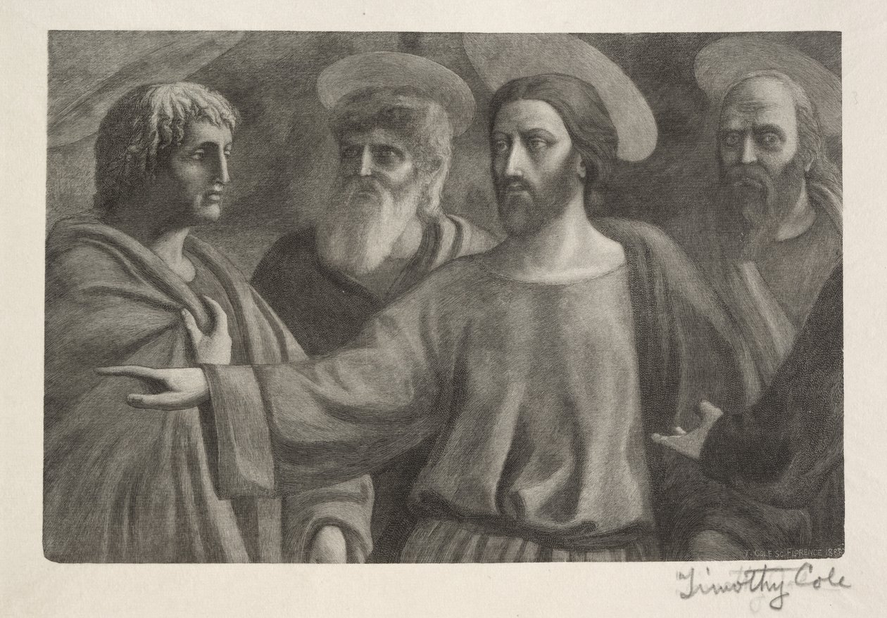 Alte italienische Meister: Das Zinsgroschen, 1888-1892 von Timothy Cole