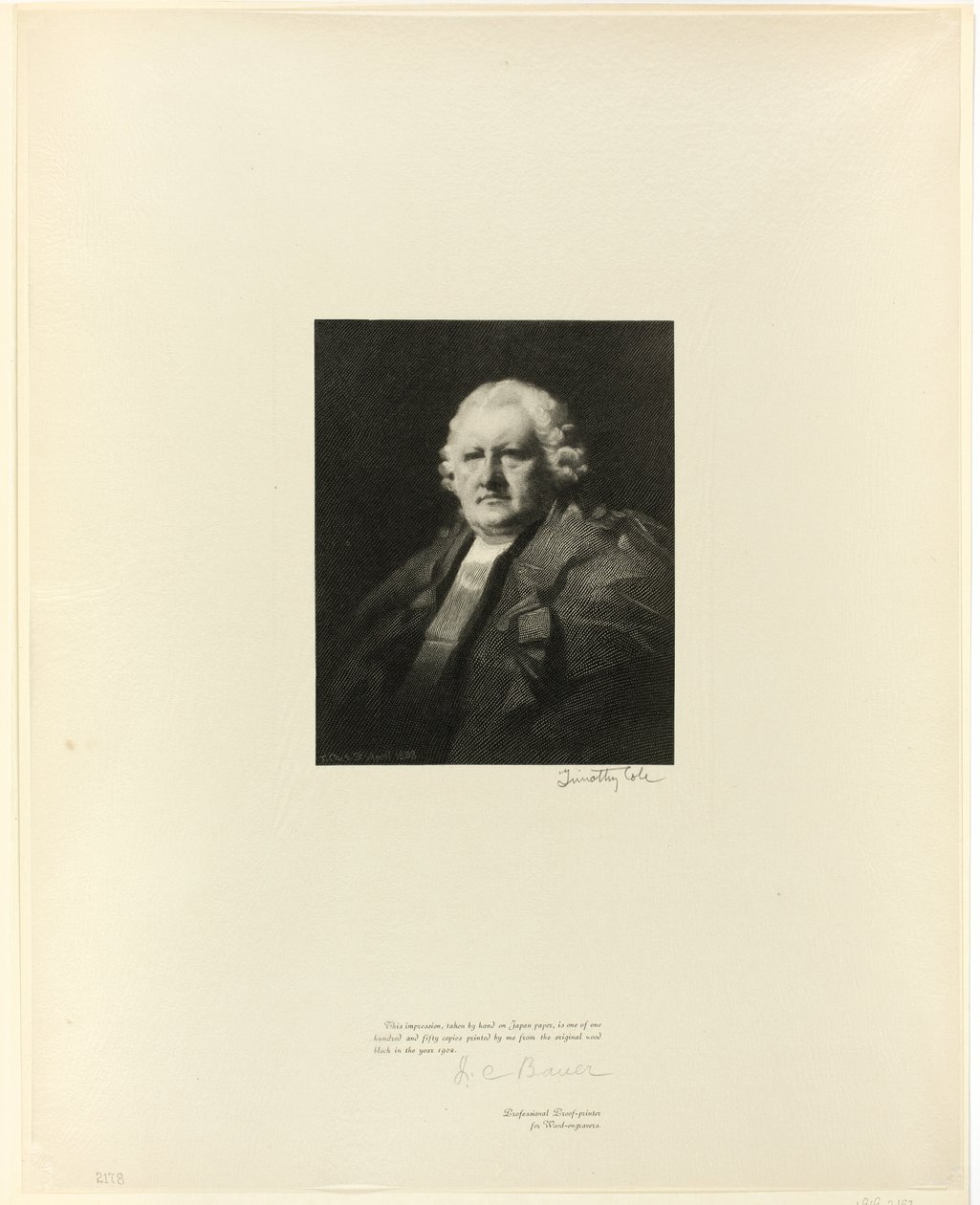Porträt von Lord Newton, aus Alte englische Meister von Timothy Cole