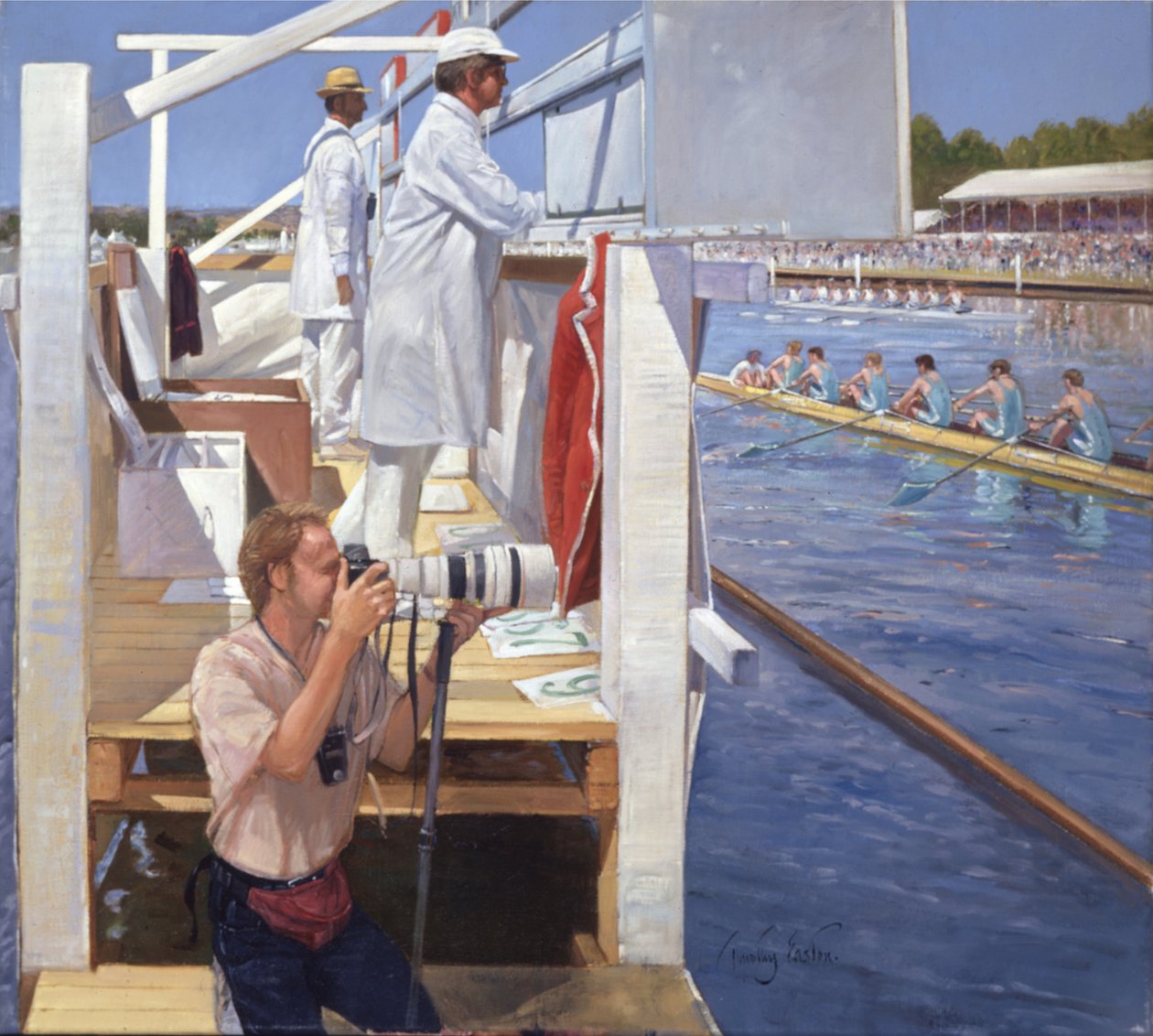 Vorbeifahrt am Fortschrittsbrett, Henley von Timothy Easton