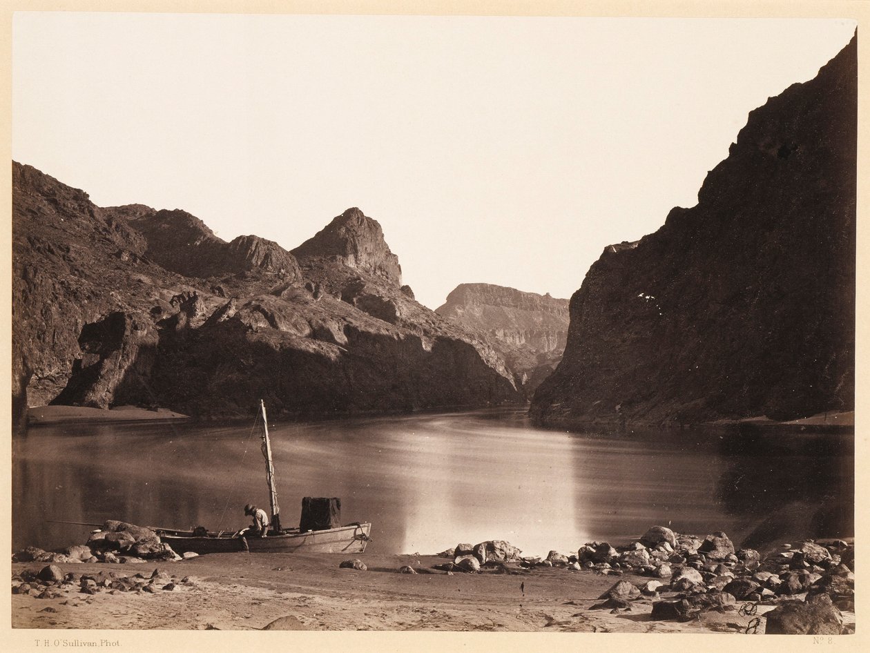 Black Cañon, Colorado River, von Lager 8 aus flussaufwärts gesehen von Timothy H. O