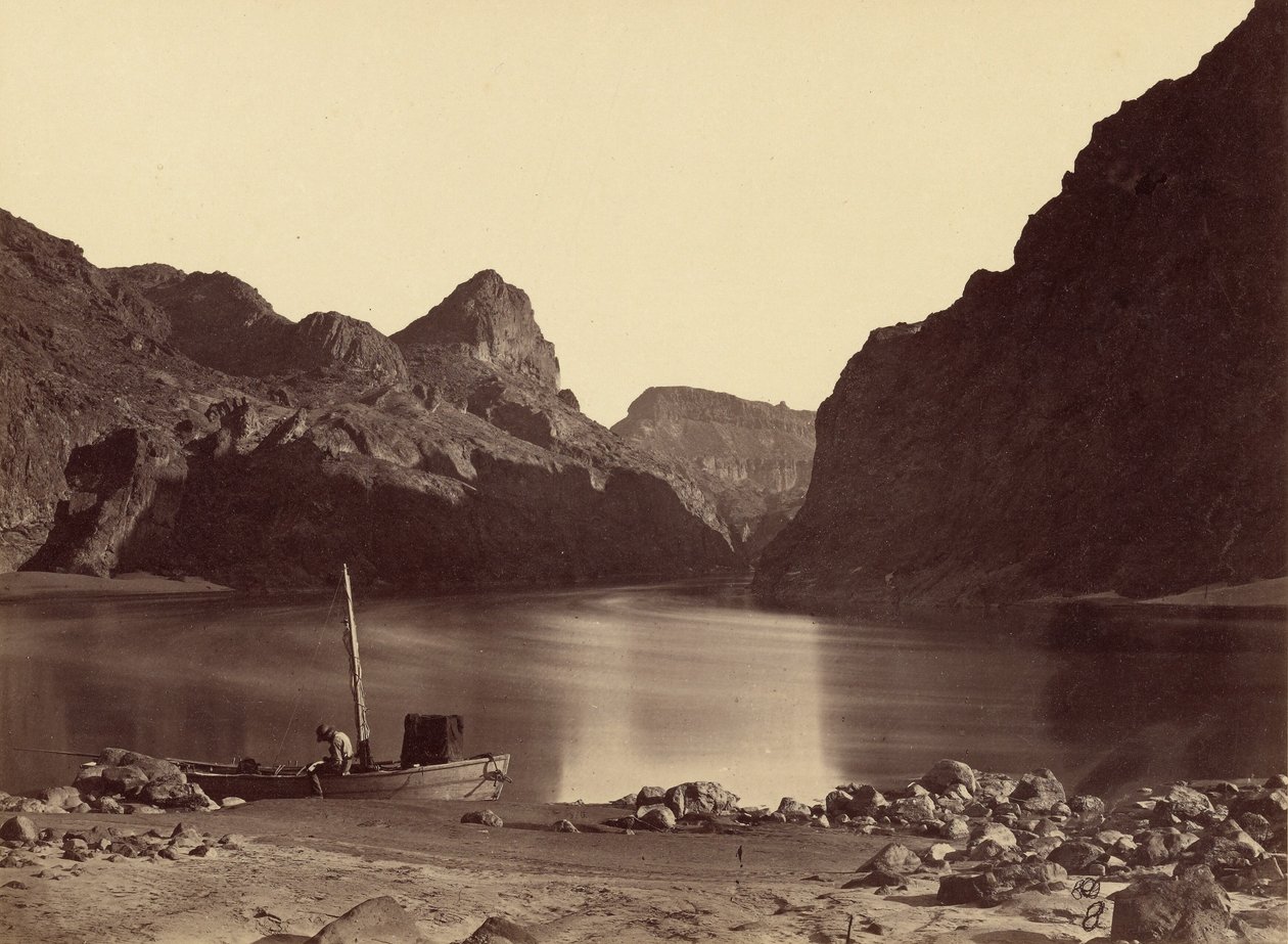 Black Canyon, Colorado River, vom Camp 8, Blick nach oben von Timothy H. OSullivan