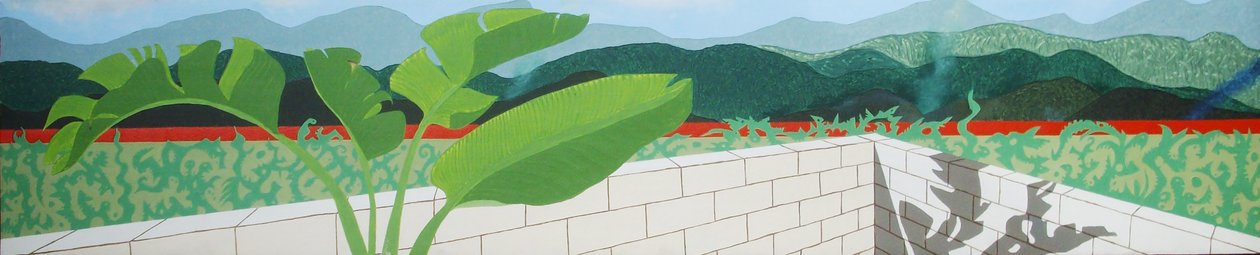 Balkonblick, Fujin-Straßenwohnung, Taipeh von Timothy Nathan Joel