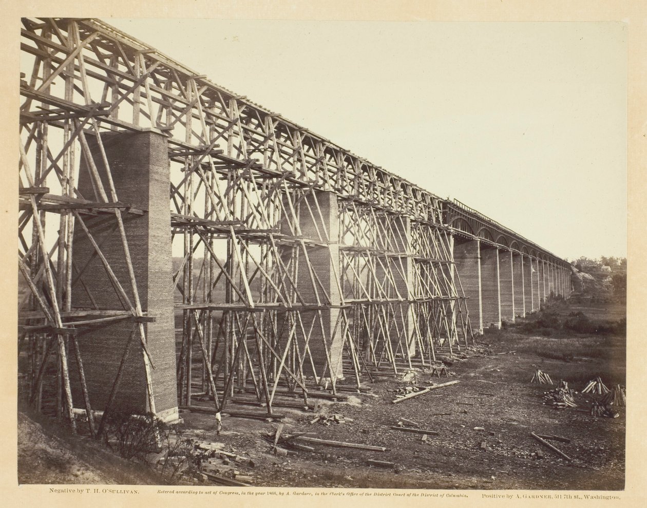 High Bridge überquert den Appomattox, in der Nähe von Farmville von Timothy O
