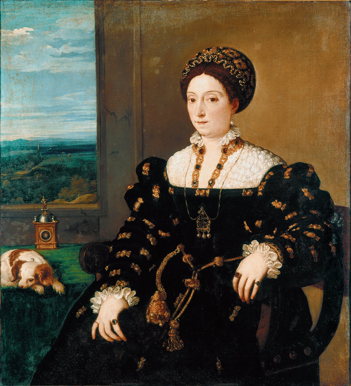 Porträt von Eleonora Gonzaga, Herzogin von Urbino von Tiziano Vecelli