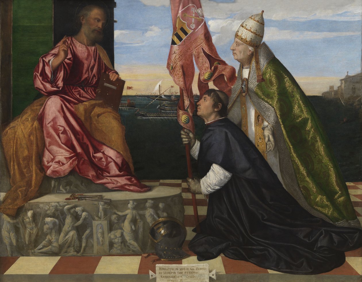 Jacopo Pesaro, Bischof von Paphos, wird von Papst Alexander VI. dem Heiligen Petrus vorgestellt von Titian