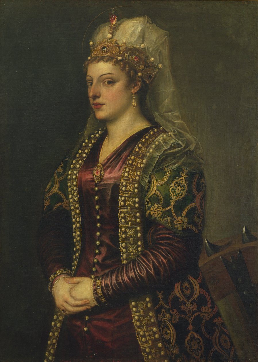 Porträt von Caterina Cornaro, Ehefrau von Jakob II. von Zypern von Tiziano Vecelli