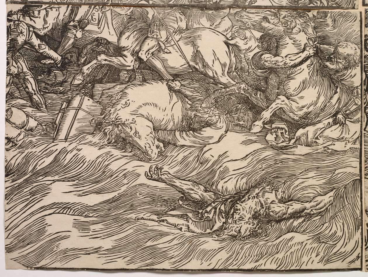 Die Untertauchen der Armee des Pharaos im Roten Meer von Titian