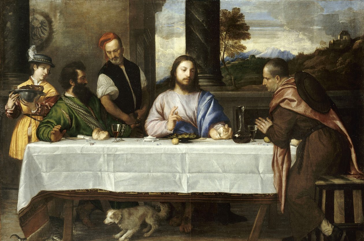Die Emmaus-Pilger von Tiziano Vecelli