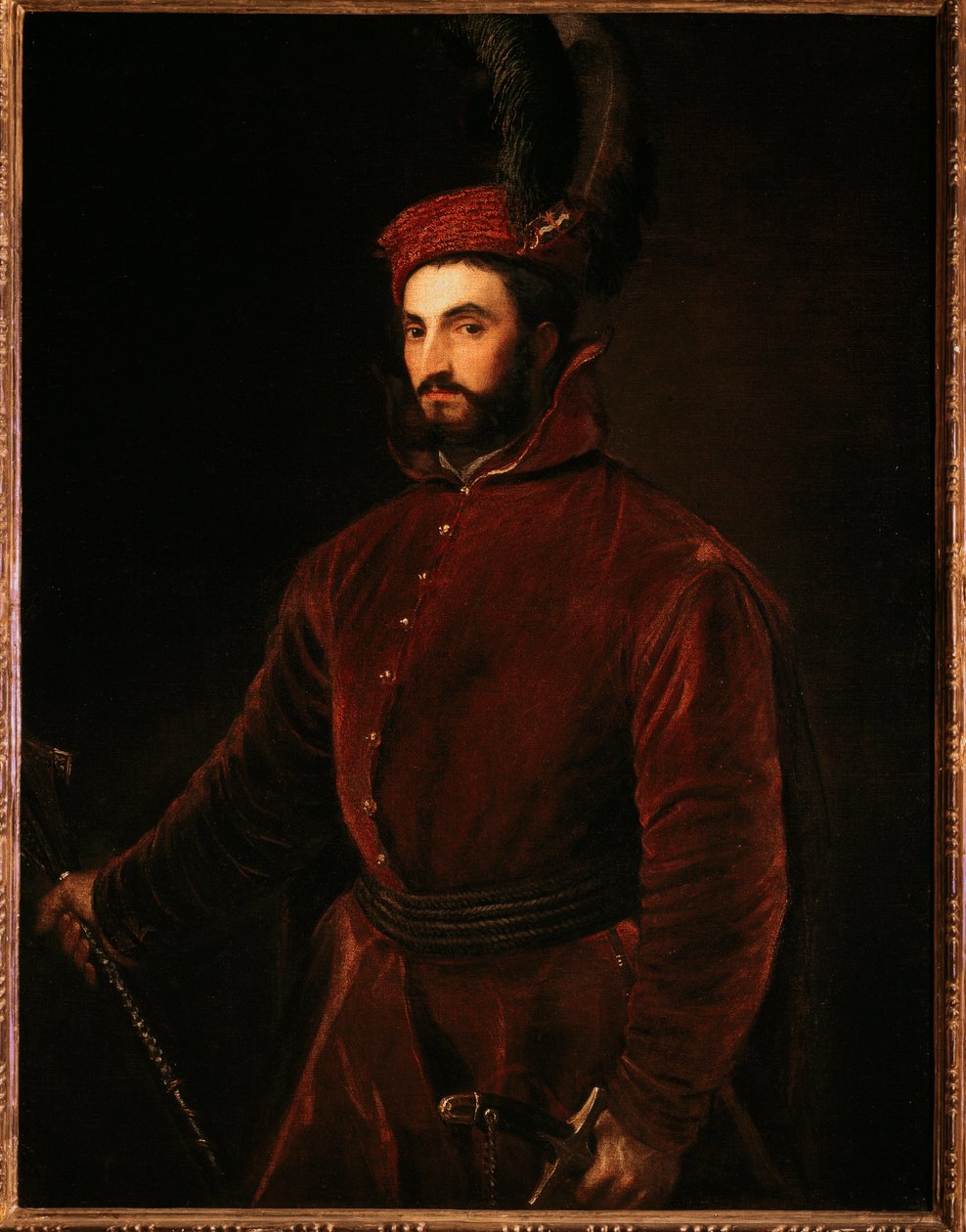 Porträt von Ippolito de Medici von Tiziano Vecelli