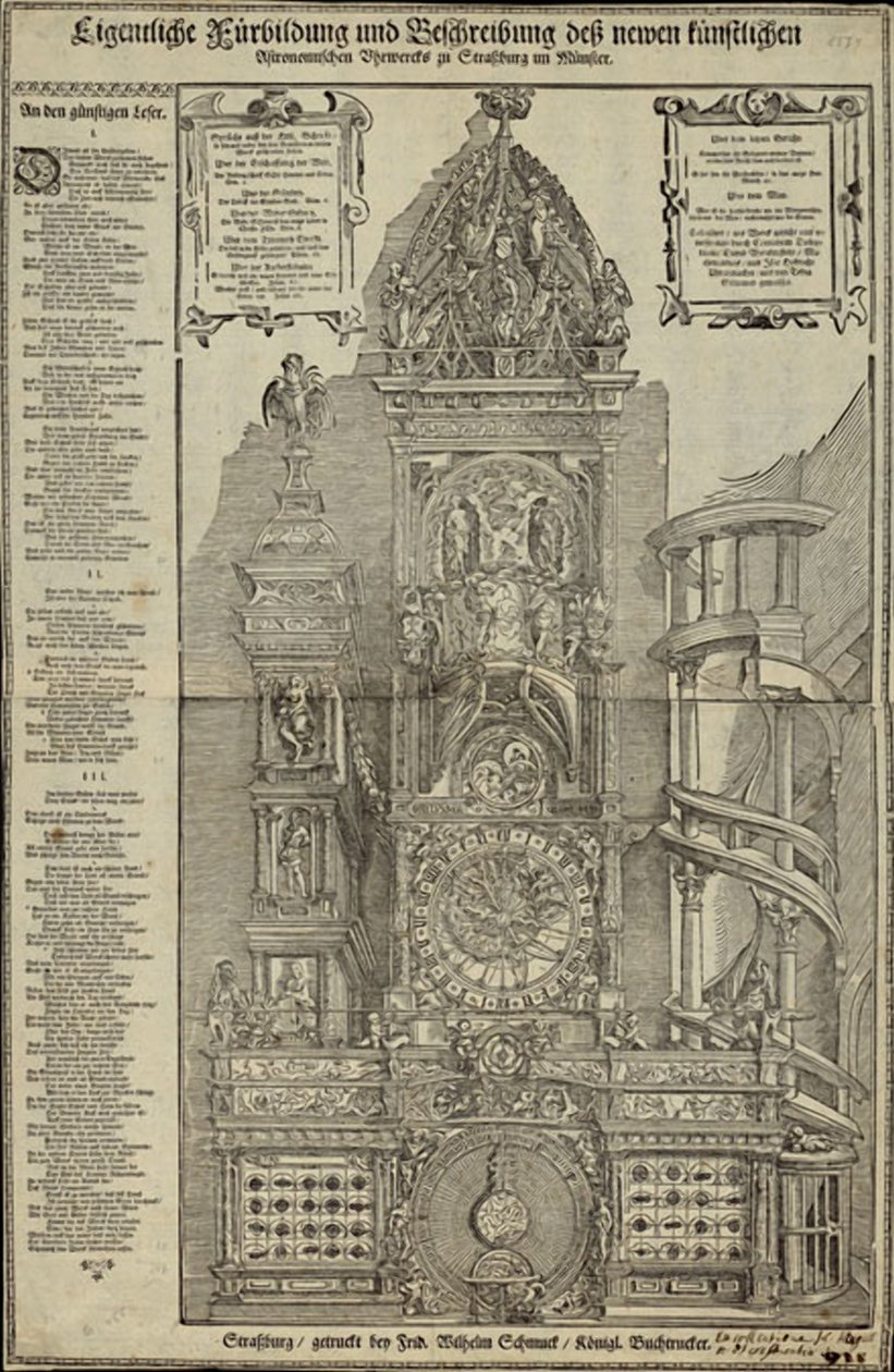 Eigentliche Fürbildung und Beschreibung des neuen künstlichen astronomischen Uhrwerks zu Straßburg von Tobias Stimmer