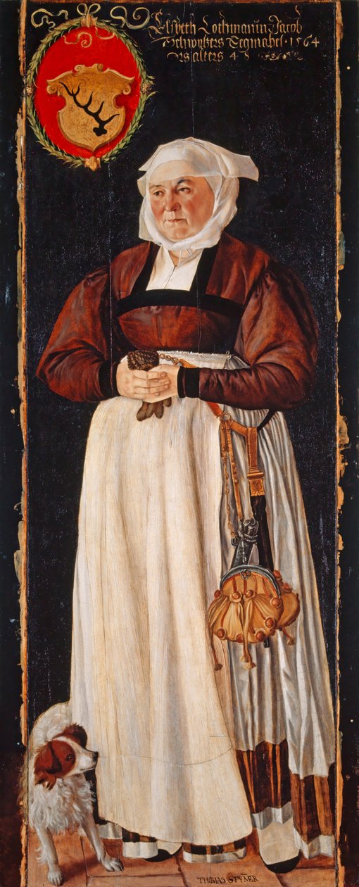Porträt von Eslbeth Lochmann, Ehefrau von Jacob Schwytzer, 1564 von Tobias Stimmer