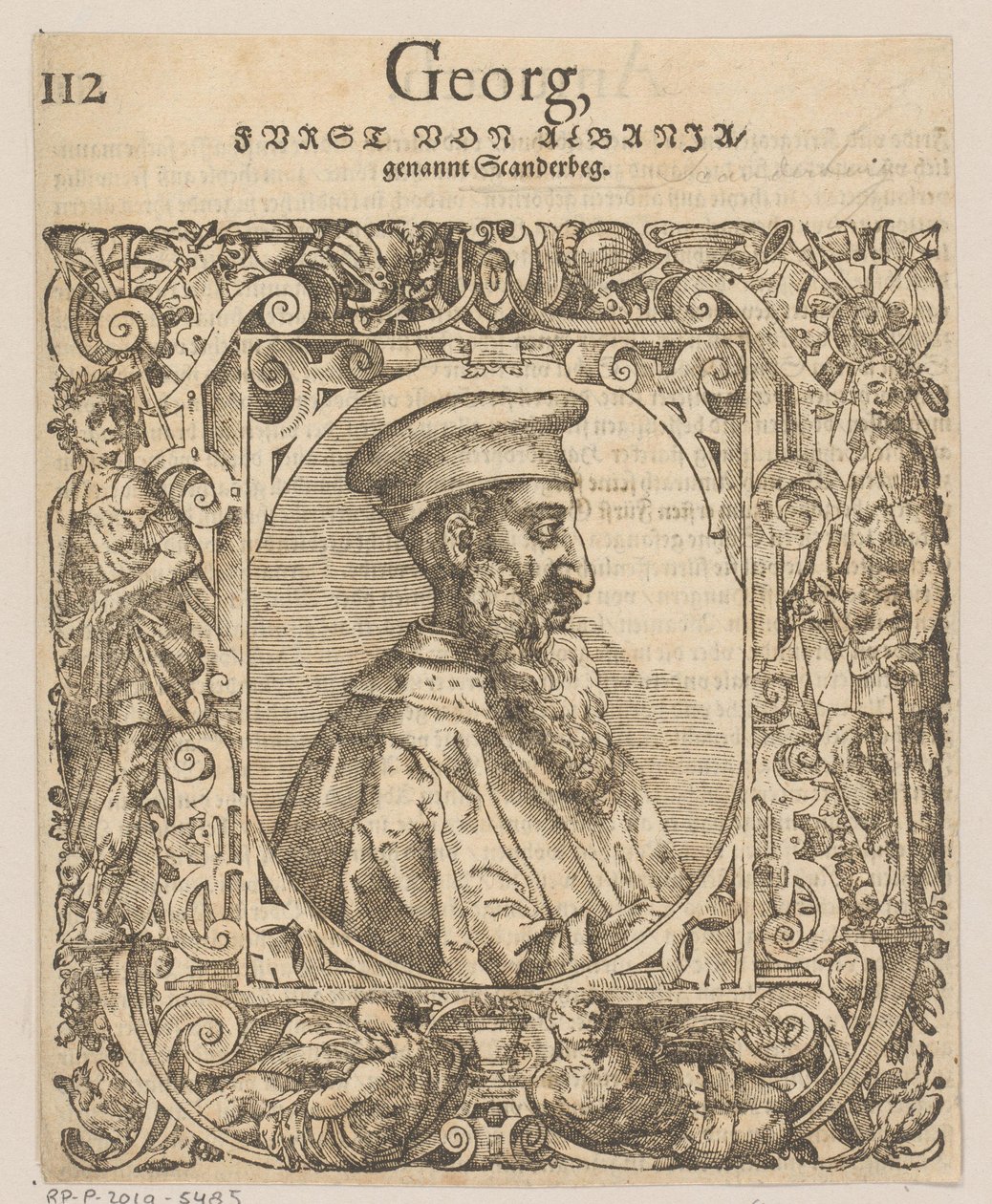 Porträt von Skanderbeg von Tobias Stimmer