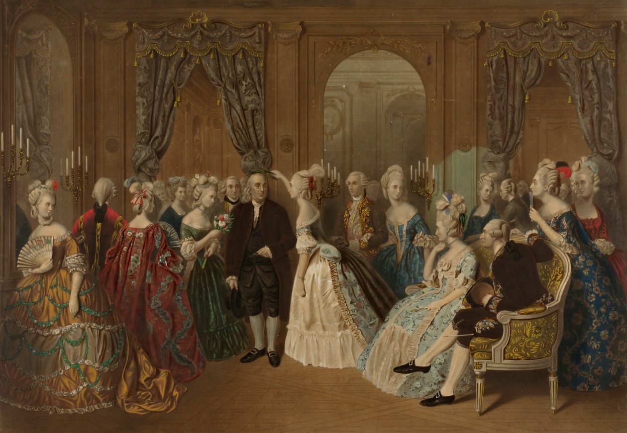 Franklin am Hof von Frankreich - 1778 von Todros Geller