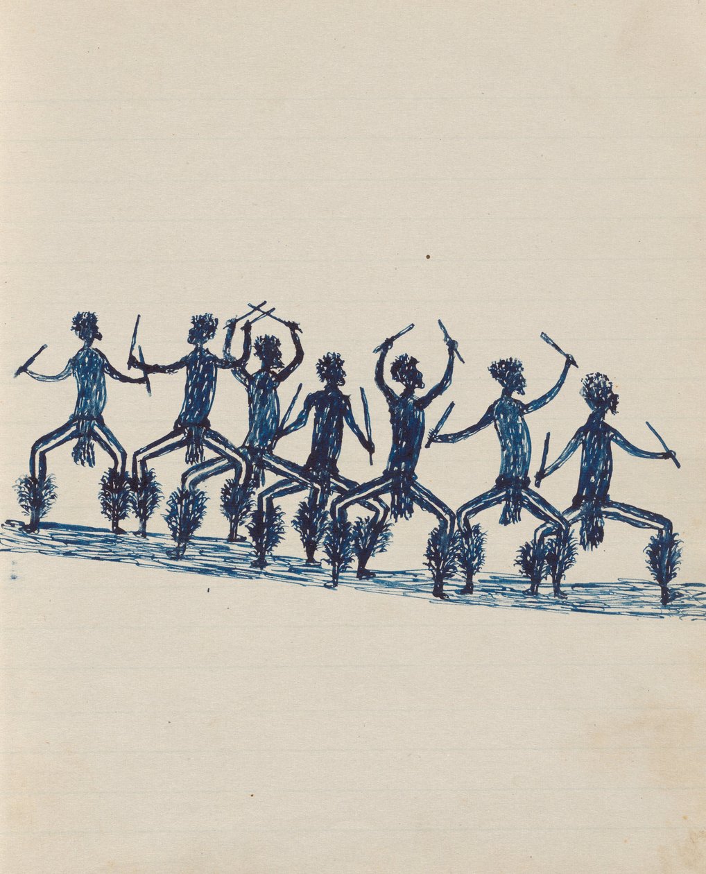 Kwatkwat Volk - (Corroboree) Skizzenbuch hauptsächlich über Aktivitäten von Aborigines und Weißen von Tommy McRae